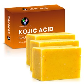 Aayuleubeda Badi Care ABC Kojic Acid Soap Bars Skin Brightening Soap for Face, Pigmentation, Reduce Dark Spots 3.5 oz 100g Each (Pack of 3)