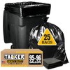 95-96 Gallon Trash Bags Heavy Duty (25 Bags w/Ties Value