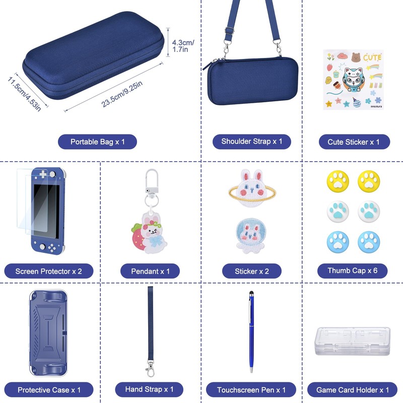 InnoAura Switch Lite Funda 15 en 1 Switch Lite Accesorios