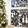 AnyDesign 9 Sheet Christmas Window Clings White Xmas Tree Snowflake
