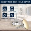 sourcing map Kitchen Sink Hole Covers, 1Pcs - Zinc Alloy