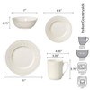 Mikasa Italian Countryside 16-Piece Dinnerware Set - Classic White Porcelain