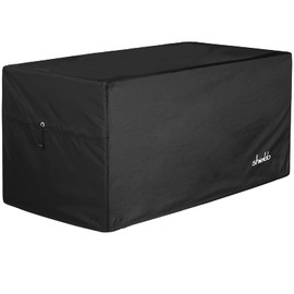 Shieldo Deck Box Cover- Heavy Duty 600D Polyester Oxford,100% Waterproof Deck Box Cover 63" L x 30" W x 28" H