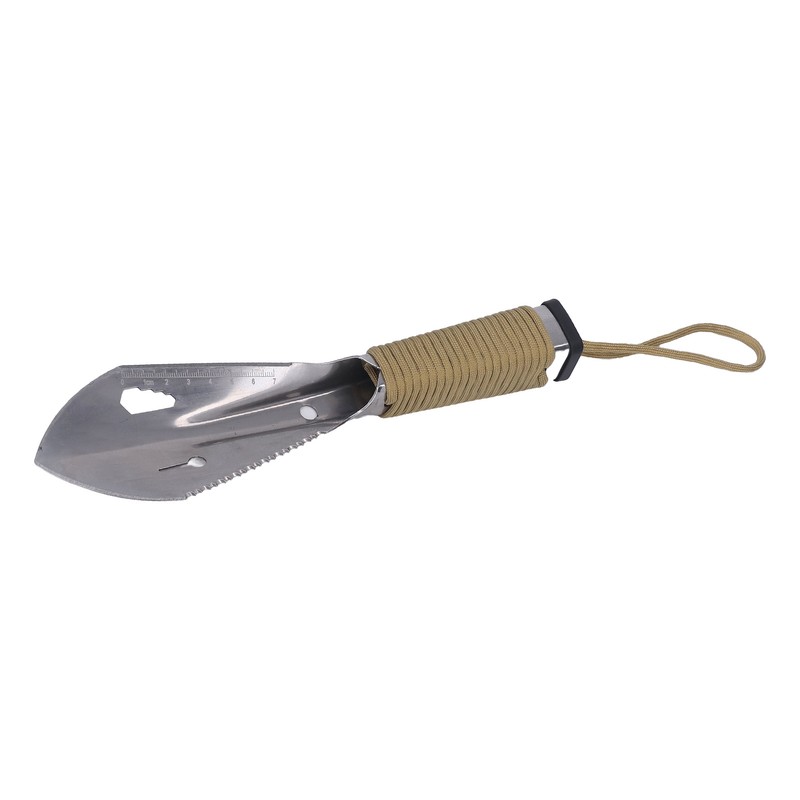 Survival Digging Trowel Stainless Steel Anti Slip Handle Multifunctional Detecting