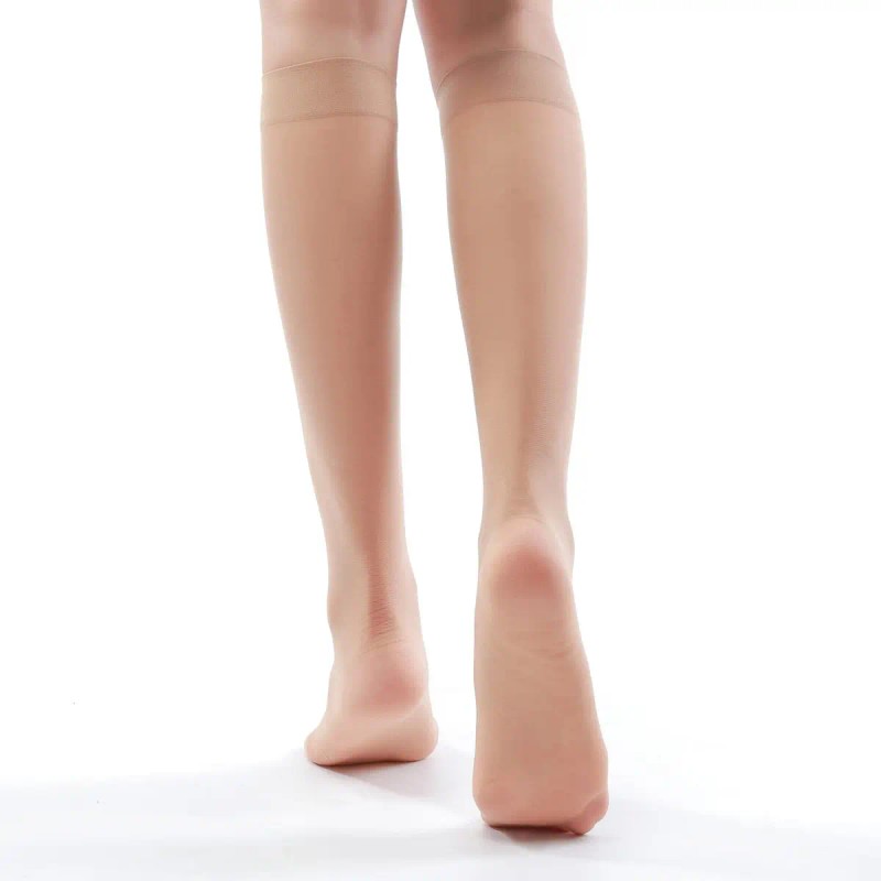 9 Pares De Medias Transparentes Hasta La Rodilla Para
