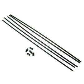 TEKNO RC LLC Antenna Tube Universal w/caps 5pcs TKR5126 Elec Car/Truck Replacement Parts