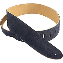 Henry Heller HBS2 2" wide Suede Leather Guitar Strap Navy