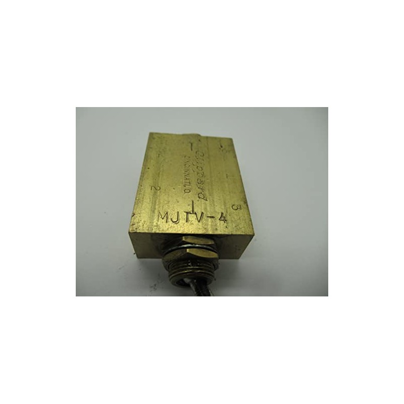 Clippard MJTV-4 4-Way Toggle Valve, Enp Steel Toggle, 1/8” NPT,