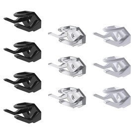 JTMKYO 10 Pieces of Multifunctional Hat Hooks, Can Be Hung On The Wall and Wardrobe, Essential Tools for Hat Racks, Helmet Holders, Hat Hangers, and Hat Storage