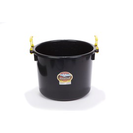 Little Giant® Plastic Muck Tub | Durable & Versatile Utility Bucket with Handles | Muck Bucket | Durable Handles | 40 Quart | Black