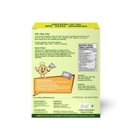 Bean Bites | Minty Crunch Lentil Crisp 3.53 oz (100 g) PACK OF 6 | Round Crunchy Crisps | Heat in Oven (up to 60 secs), Plant Based Protein, Vegan Crisps, Healthy Poppadom Snack By Pride of India