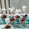 Blumomon 28 pezzi di aereo cupcake topper per palloncini a