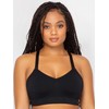 Curvy Couture Women's Luxe Smoothing Seamless Plus Size Bralette, Black
