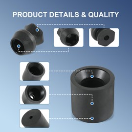 RADHLBNIU Trailer Door Holder Kit Low Profile Rubber Door Holder Bumper Compatible with RV Camper Horse Trailer Trailer Yacht Boat 4 Sets