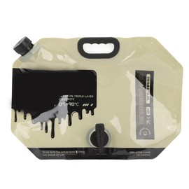 BROLEO Bolsa para depósito de agua, portátil, práctica, 8 L, bolsa de almacenamiento de agua, estable, a prueba de fugas, para bebidas al acampar (caqui)