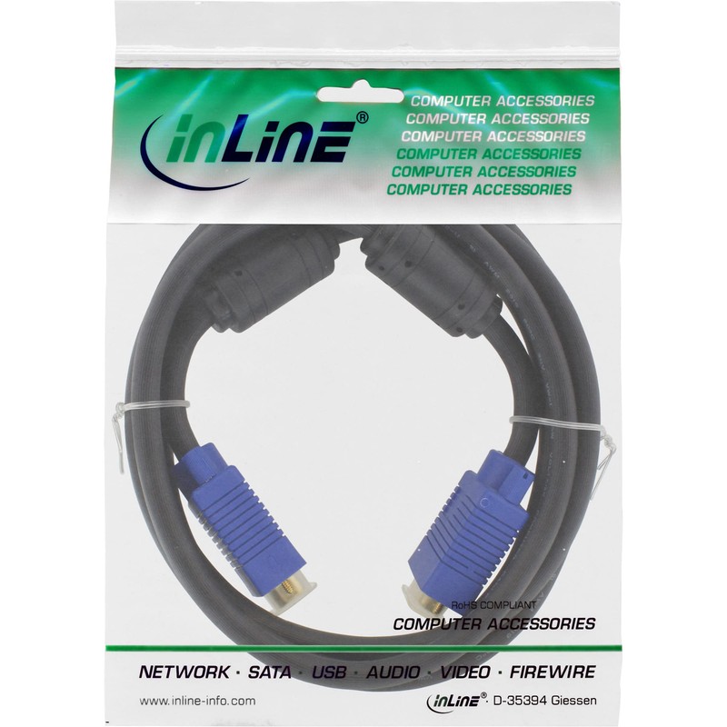 InLine 17805S Premium S-VGA Cable 15 Pin HD Male to