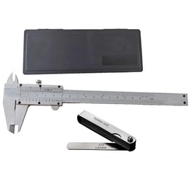 UpAmcarker Vernier Caliper 6 inch Stainless Steel150 mm Micrometer Durable Measuring Tool for Inside, Outside, Depth and Step Measurements (0-6 inch)