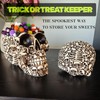 Gothic Skull Storage Box - Decorative Ossuary Design with Hidden