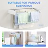 APEXCHASER Wall Mounted Clothes Drying Rack, Foldable Laundry Rack Folding,