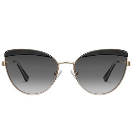 CARFIA Matal Acetate Cateye Polarized Sunglasses for Women UV Protection CA5382