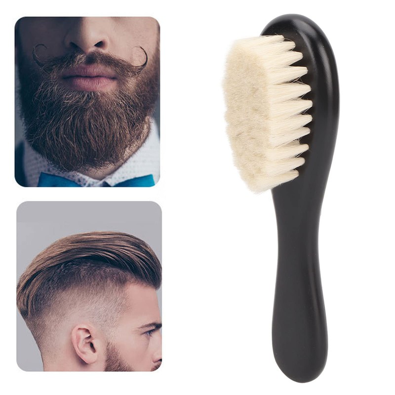 Acouto Beard Grooming Brush, Soft Barber Fade Brush, Hair Cleaning,