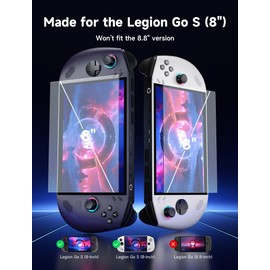 JSAUX 2-Pack Anti Glare Screen Protector for Legion Go S 8" (2025), Easy to Install with Guiding Frame, 8 inch Full Coverage, MatteTempered Glass Protector Accessories, Anti-Scratch, Anti-Fingerprint