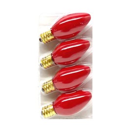 UI PRO TOOLS Red Night Light Bulb Replacement Bulbs 5W 120V - 4 CT