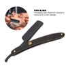 Sandalwood Handle Vintage Straight Manual Razor Holder Stainless Steel Beard