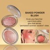 Face Blushes Powder Cheeks Highlight Satin Shimmery Shades Natural Brighten