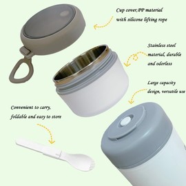 KLQOYVFE 18+10 oz Reusable Yogurt Containers with Lids and Spoons,Overnight Oats Cereal Containers with Lids,Snack Cup Box Stackable Breakfast and Lunch Containers