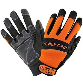 Hase 402000 Power Grip Neoprene 5-Fg Gloves Black / Orange Size 9 10 Pairs