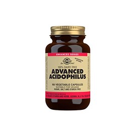 Solgar Advanced Acidophilus Vegetable Capsules, Brown, Pack of 100