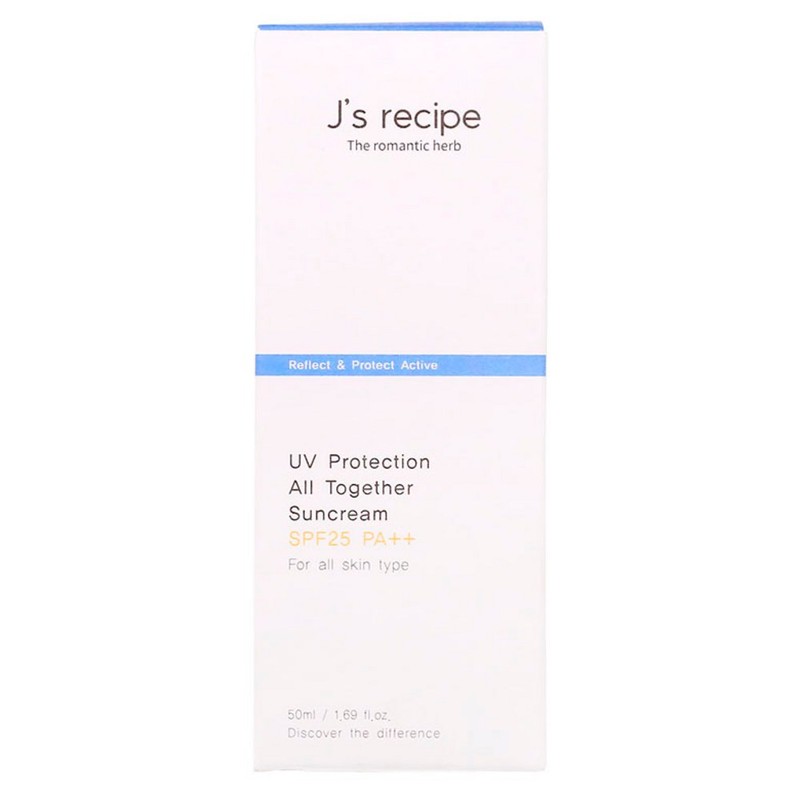 Partner_Reference 제이스레시피 UV 프로텍션 올 투게더 선크림 SPF25 PA++ 50ml