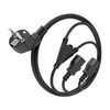 AISENS - A132-0864 CPU Power Cable CEE7/M-2XC13/H Black 6ft