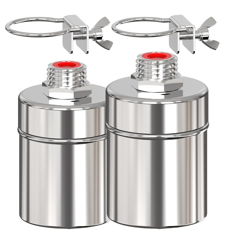 Stainless Steel Automatic Water Level Control Float Valve, 2-Pack, 1/2