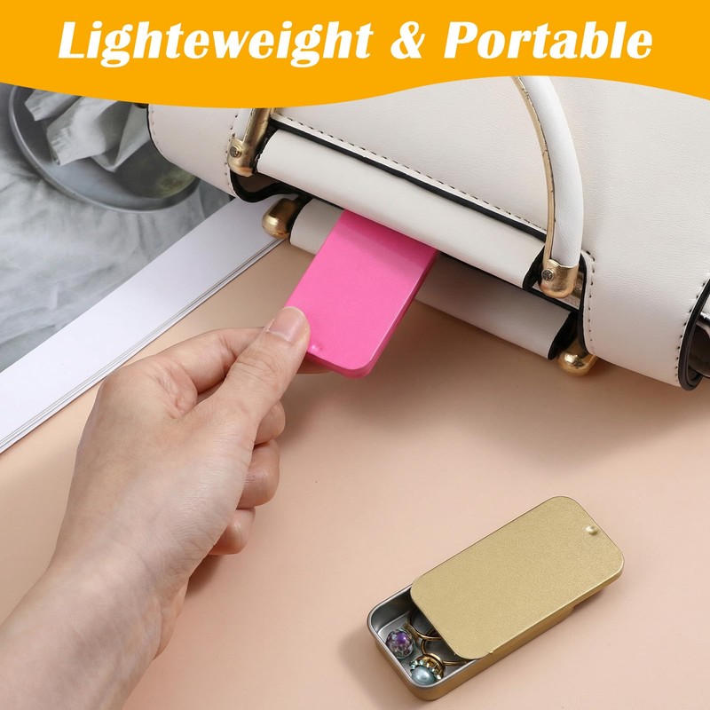 Classicseali 6PCS Mini Salt Tin, 6 Colors Small Tin Box,