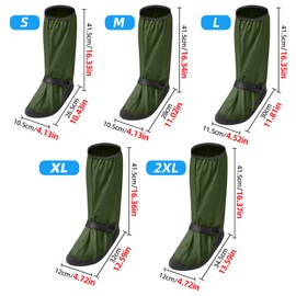 Amengsen Rain Overshoes Waterproof Shoes Boots Covers Footies Mudsavers Feet Gaiters Men Women for Rain Snow Mud Sand Dust (Army green, XL)