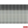 NATARAJ BLACK Ballpoint Pens, 0.7mm Fine Point, Pack of 20,