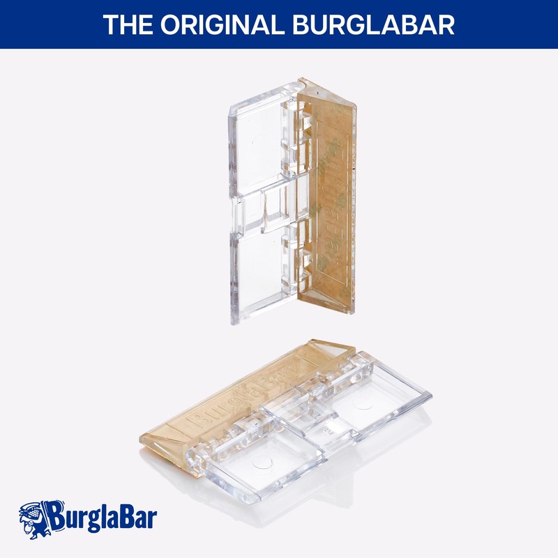 Burglabar 2 Pack Additional Security for Sliding Patio Doors,Sliding Glass