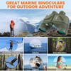 BOSTRON 10X50 Marine Binoculars with Rangefinder Compass, IPX7 Floating Waterproof