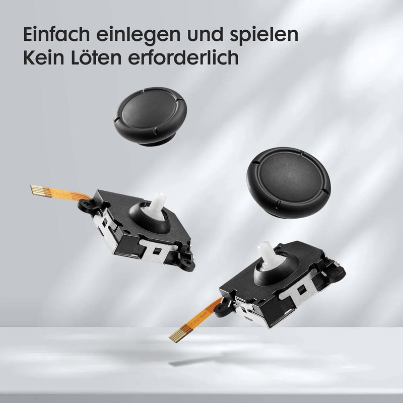 LONGYI GuliKit TMR Joysticks Ersatz für JoyCon(No Drift), Linker/Rechter Joystick