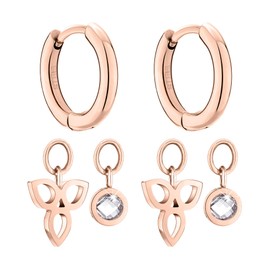 Tamaris women's earrings made of stainless steel, Stainless Steel, Rose Gold