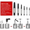 DAIZZKU Damaged Screw Extractor Set 6pcs,Stripped Screw Extractor,Screw, Bolt, Water