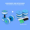 Set of 2 Water Exercise Dumbbells, Foam Removable Aqua Dumbbells