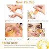 NHQZ 20 Paar Eye Pads, Augenpads,Augenmaske 24 Karat Gold,Augenpads Gegen