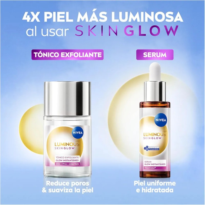 Nivea Luminous Even Skin Glow Liquid Refiner 100ml Día/noche Todo
