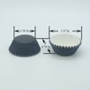 Huaswan Black Foil Cupcake Liners Mini Paper Baking Cups for