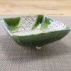 Pot, Setoyaki, Square Bowl, Oribe Ripple Square Pot, Three Legs