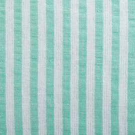 DII Cotton Seersucker Striped Table Runner for Dinning Room, Entryway Weddings, Parties and Everyday Use, 14x108", Aqua Blue and White