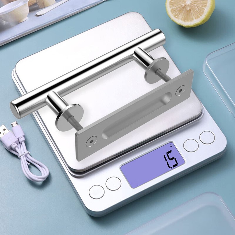 QINAIXQM 24 cm Sliding Door Handle, Double-Sided Barn Door Handle,